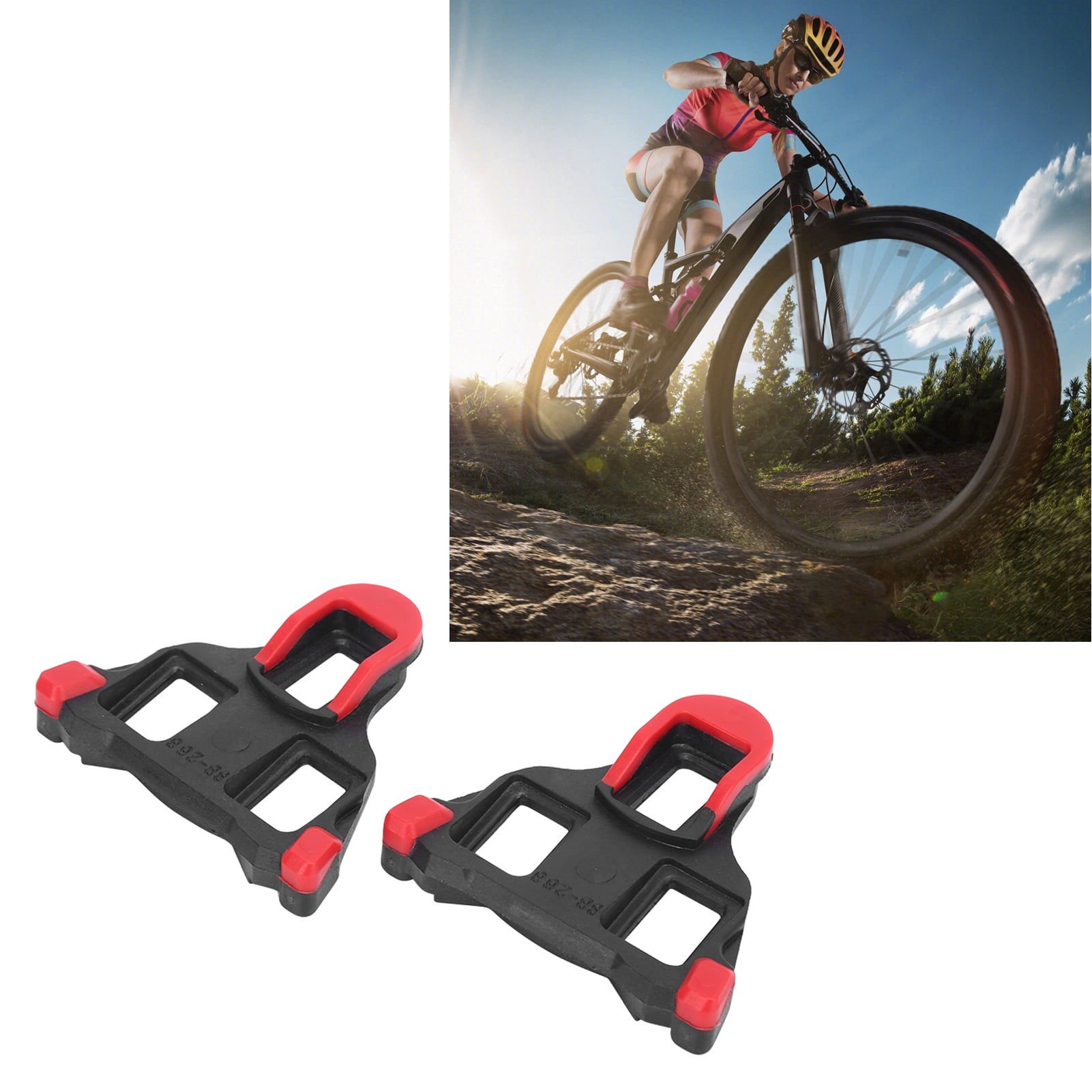 Ymiko 6 Degree Float Self Locking Cycling Pedals Cleat, Wear resistance