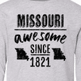 thumbnail image 4 of Inktastic Missouri Awesome Since 1821 Long Sleeve Youth T-Shirt, 4 of 5