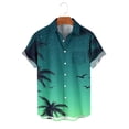 thumbnail image 6 of T Shirts for Man Cotton,Hawaiian Shirt for Men Tropical Loose Fit Shirt Short Sleeve Casual Button Down Holiday Beach Shirts with Pocket, 6 of 6