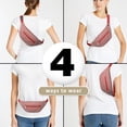 thumbnail image 6 of Fanny Pack Red Christmas Folk Pattern Waist Pack Bag,Running Cross Bag,Waterproof Large Fanny Packs for Women Men for Travel Running Hiking Cycling, 6 of 6