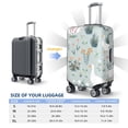 thumbnail image 6 of Easygdp Goose and Doodle Flowers Print Elastic and Washable Suitcase Protective Cover with Hidden Zipper Fits 18-32 inch Luggage -Medium, 6 of 9