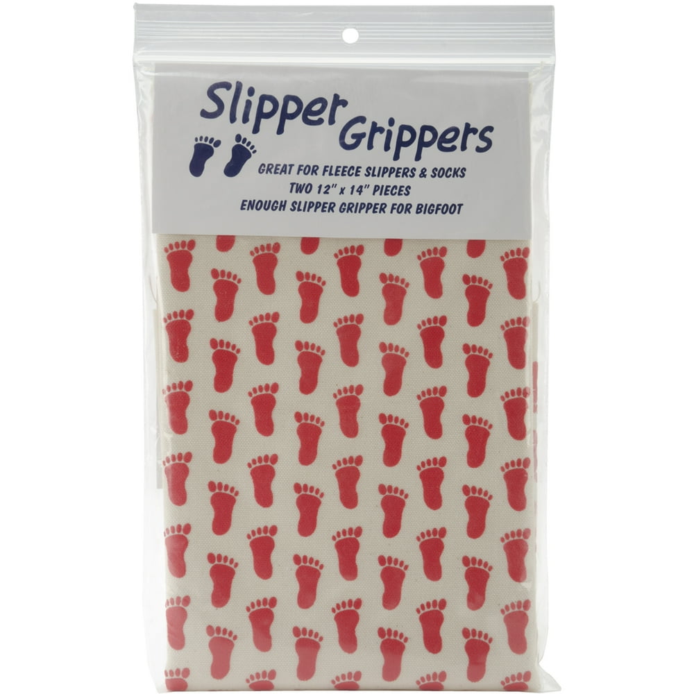 Lyle Fabrics Slipper Grippers 12X14 2/PkgRed MultiColored Walmart