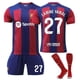 thumbnail image 1 of Barcelona Home Shirt 23/24 - Yamal #27 with Socks for Kids & Adults, 1 of 2