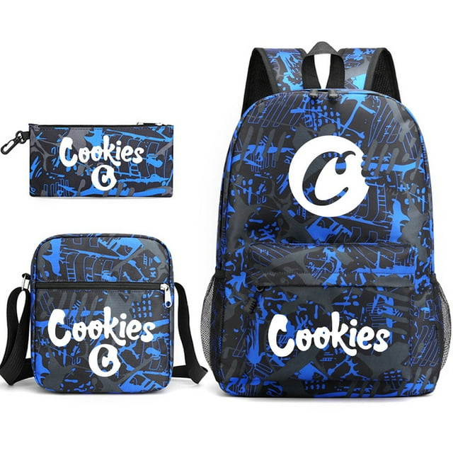 Juego de mochilas Cookies School de 3 piezas con bolsa de hombro y estuche para lápices