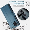 thumbnail image 4 of Funda tipo cartera para Samsung Galaxy A12 5G con bloqueo RFID, tarjetero, soporte magnético, funda protectora de piel con tapa para Samsung Galaxy A12 5G de 6,5 pulgadas, 4 of 6