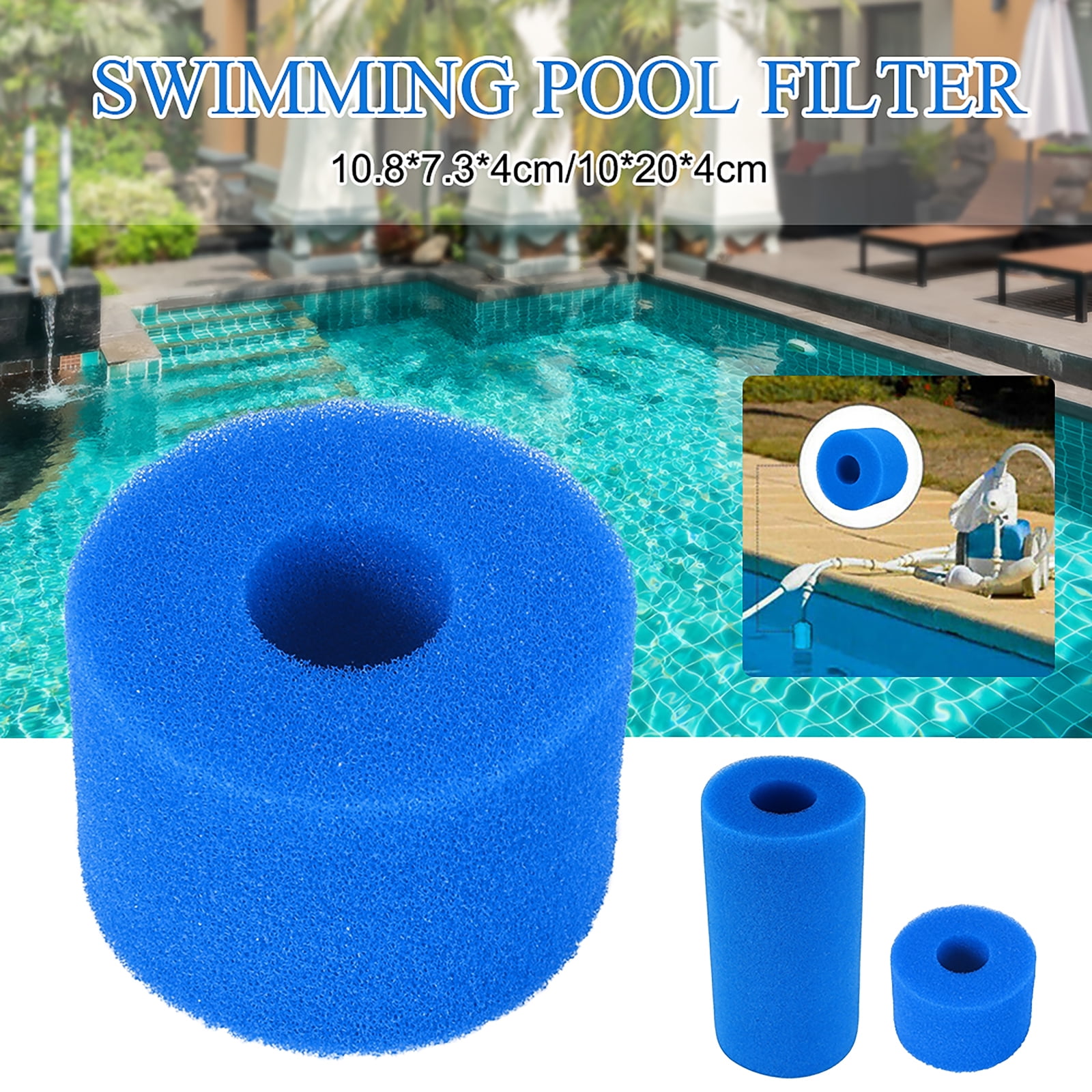 US For Intex Type A Washable Reusable Swimming Pool Filter Foam Sponge Cartridge 