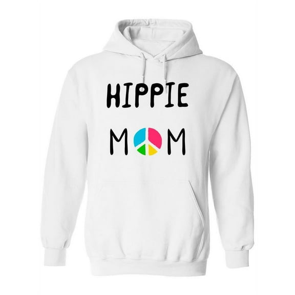 Hippie Mom And Symbol Hoodie Women -Image by Shutterstock, Female 3X-Large