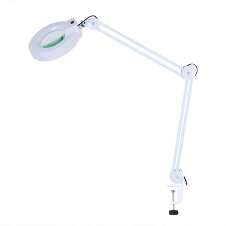 - Yosoo Beauty Magnifying Lamp,5x Magnification Facial Light Lamp with Table Clamp For Skincare Beauty Cosmetic Makeup Tattoo Manicure Use Watch Jeweler Making(White)