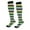 Grey, variant on Carnival Stockings Skin Tone Stripe Thigh High Stockings, Sheer Breathable Party Socks for Women, Fishnet Style Black Universal Fit