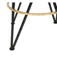 thumbnail image 5 of SAFAVIEH Hester Mid-Century Retro Round Top Bar Stool, Black/Gold, 5 of 7