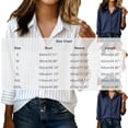 thumbnail image 2 of ClodeEU Women Striped Button Down Long Sleeve Shirt,Casual Loose Blouse Top Dark Blue,Women's Plus L, 2 of 3