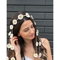 thumbnail image 4 of LinYooLi 2 Packs Daisy Flower Crown Headbands For Women Baby Girl, Sunflower Hippie Hair Accessories Fall Floral Crowns Hair Bands Handmade Bridal Headpiece Photo Props Party Vacation (White), 4 of 7
