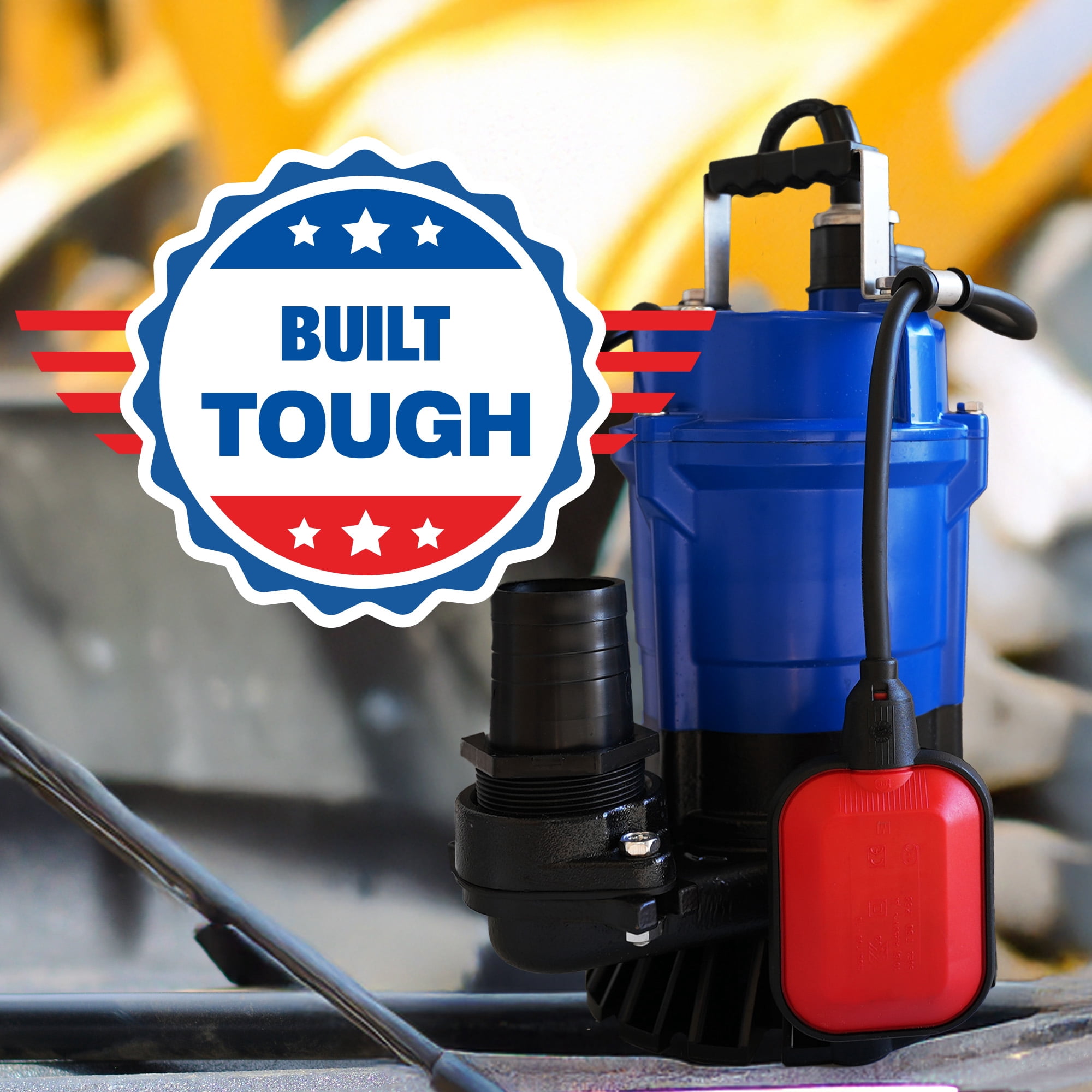 1/2 HP Submersible Trash Water Pump 2" Outlet 66 GPM 400W Electric Utility Dewatering Pump Basement Flooding Construction Sites Irrigation Drainage