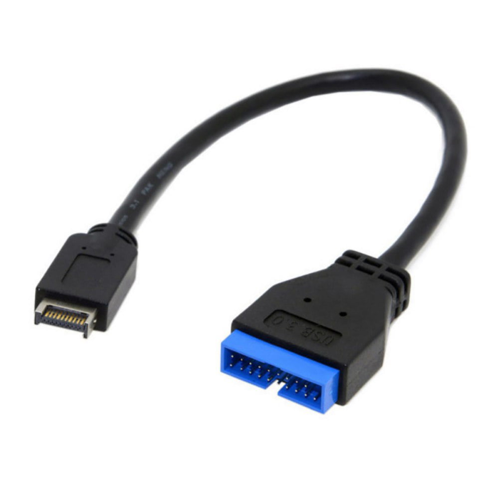 USB 3.1 Front Panel Header to USB 3.0 20Pin Header Extension for ASUS Motherboard 20cm Black - Walmart.com