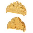 thumbnail image 2 of Wrought Iron Tissue Holder Wrought Iron Paper Rack Napkin Stand Supplies for Wedding Birthday New Year Paper Towel, 2 of 4