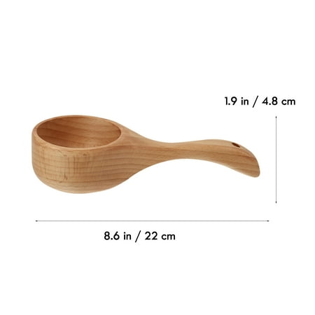 

NICEXMAS 1PC Bath Sauna Wooden Ladle Multipurpose Wooden Bathing Scoop Kitchen Water Spoon