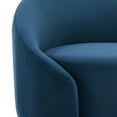 thumbnail image 5 of Velvet Swivel Chair Set of 2 Living Room Modern Swivel Barrel Chair Indoor Chair, Comfy Round Swivel Accent Armchair, Blue, 5 of 7