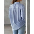 thumbnail image 4 of Charmo Striped Button Down Blouses Shirts for Womens Dress Shirts Long Sleeve Collared Blouses Work Business Casual Tops, 4 of 10