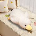 thumbnail image 3 of LQCrafK Cute Yellow Duck Throw Pillow, Yellow Duck Stuffed Plush Pillow, Sleeping Pillow Doll Animal Super Soft Huggable Plush Toy Gift for Children - 12 X 6 Inch, 3 of 9