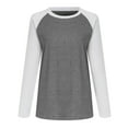 thumbnail image 5 of Tops for Women Trendy Low V Neck Shirt Active Clothe Breathable Long Sleeve Women under Ski Shirt Lace Mauve Band 13 Long Sleeved Shirts Womens Trendy Cold Gear Sleeve plus Size Shirts for Grey L, 5 of 6