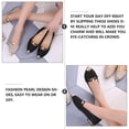 thumbnail image 2 of WORGEOUS 1 par de zapatos desnudos planos puntiagudos de verano elegantes zapatos de mujer soltera antideslizantes con perlas, 2 of 9