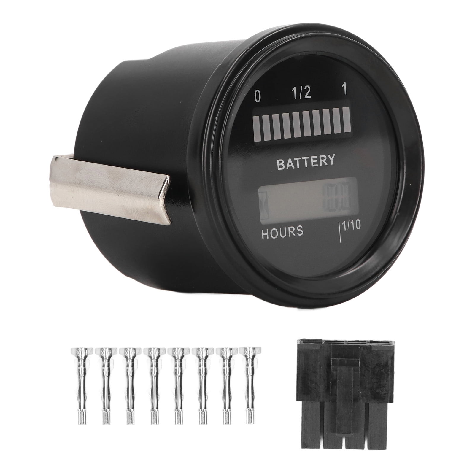 Digital Battery Indicator Hour Meter Multifunctional Gauge IP65 Waterproof for Electric Cars Carts Lawn Mowers bike phone holder motorcycle accessories