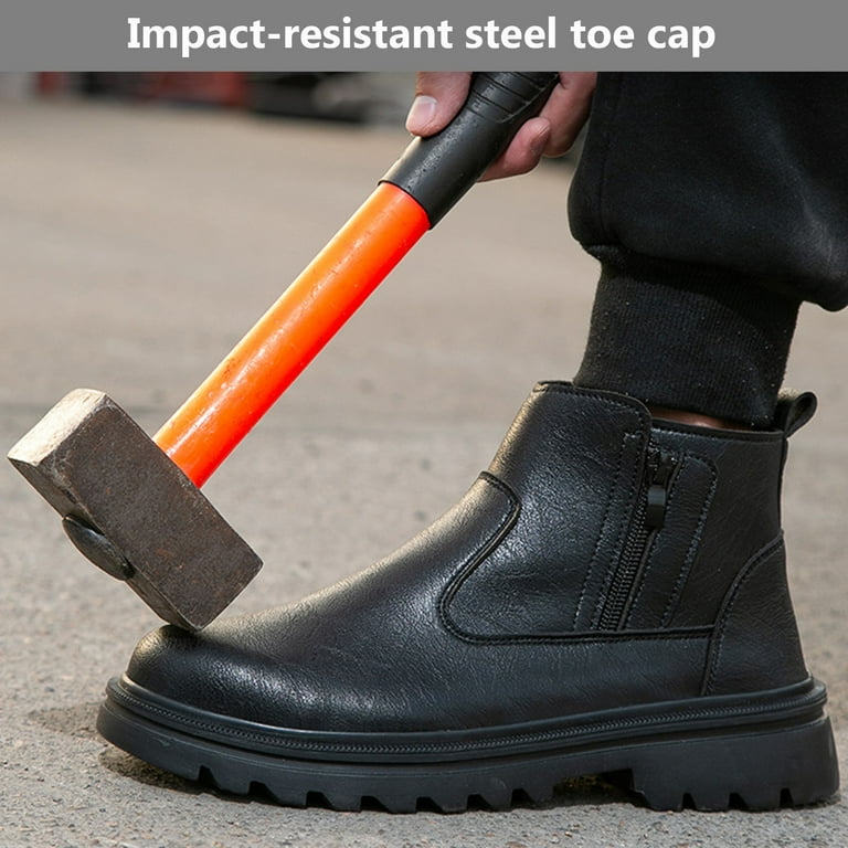 Boots Work Safety Shoes Men Steel Toe Cap Puncture Proof Anti Smash Women Sport Warm Indestructible Wear Lightweight Flexibility 221123 From Gou03, $27.53