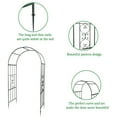 thumbnail image 2 of Arc Roof Wrought Iron Arch Plant Climbing Frame, 2 of 8