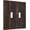 Rustic Vintage Dark Brown Wood Grain, variant on Rustic Vintage Dark Brown Wood Grain 1 Gang Duplex Outlet Covers Decorative Single Light Switch Covers Electrical Receptacle Wall Plate Plug Switchplate Faceplate for Farmhouse Bathroom Decor