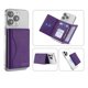 thumbnail image 1 of Cartera Wallet Pro Premium MR. GADGETS Billetera Para iPhone Magsafe Color Morado, 1 of 9