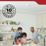 Kidde 10-Year Sealed Lithium Battery-Operated Photoelectric Smoke Detector Alarm, 5-inch