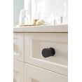 thumbnail image 2 of Amerock Ballard 1-1/8 inch (29mm) Diameter Matte Black Cabinet Knob, 2 of 6