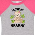 thumbnail image 4 of Inktastic Cute Sloth I Love My Grammy with Green Leaves Boys or Girls Baby Bodysuit, 4 of 5