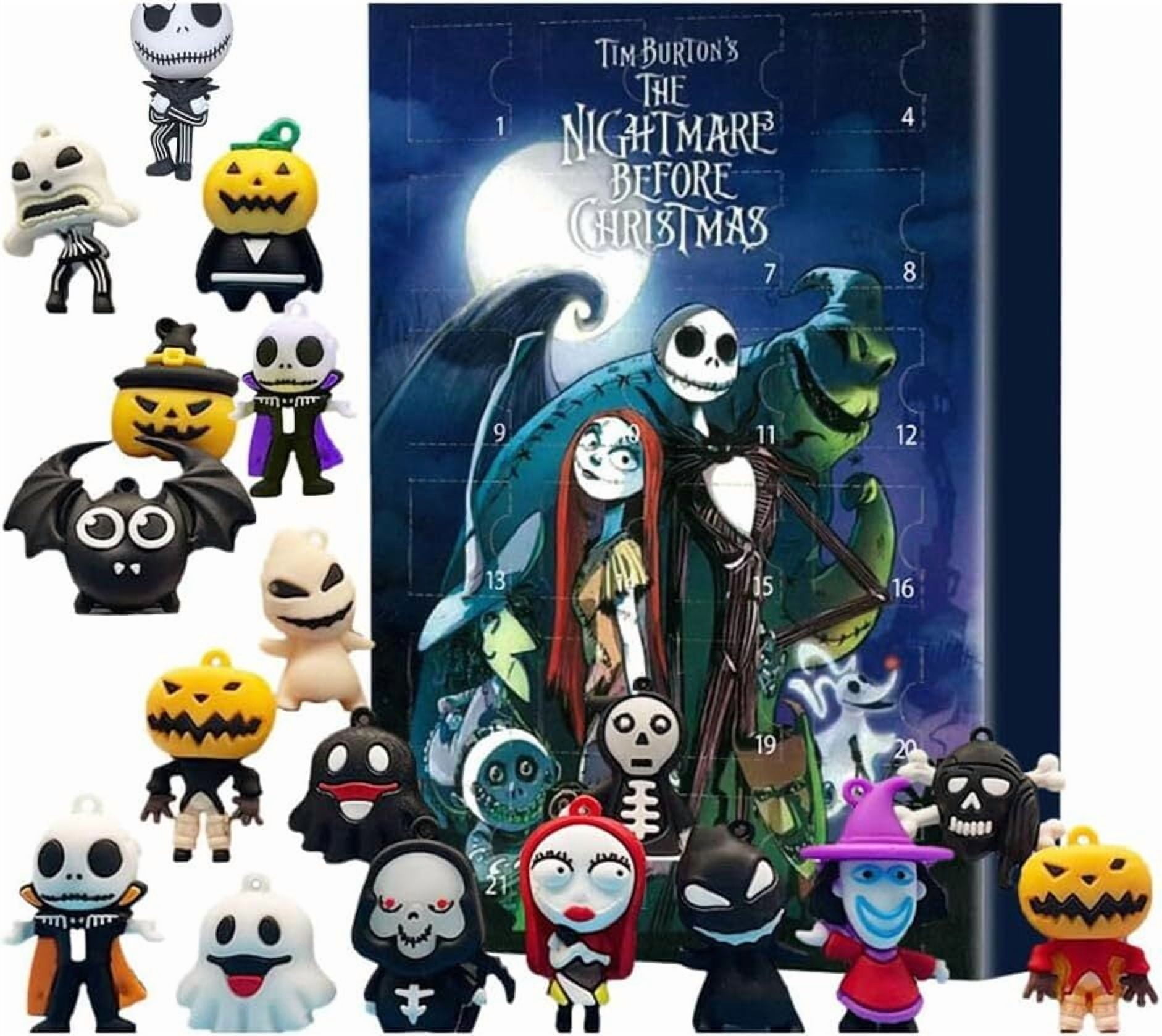 Christmas Skull Jack Figure Blind Box, 2025 Xmas Advent Calendar Box, New Year Toys Surprise Box