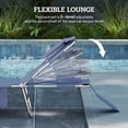 thumbnail image 4 of Outsunny Tanning Chair with Face Hole, 5-Level Folding Lounge Chair, Grey, 4 of 10