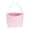 Pink, variant on Green Green Easter Bunny Basket Bag Childrens Handheld Gift Tote Canvas Fabric For Candy Collection Party Favor With Sturdy Construction