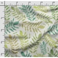 thumbnail image 2 of Soimoi Leaves Print, Silk Fabric, Decor Sewing Fabric by The Yard 42 Inch Wide,Decorative Fabric for Shirts Suits Ties, Light Green, 2 of 5