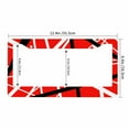 thumbnail image 3 of Sloboki Rock Guitarist Stripes License Plate Frame Universal Aluminum Metal Car Tag Holders Cars Decor, 3 of 5