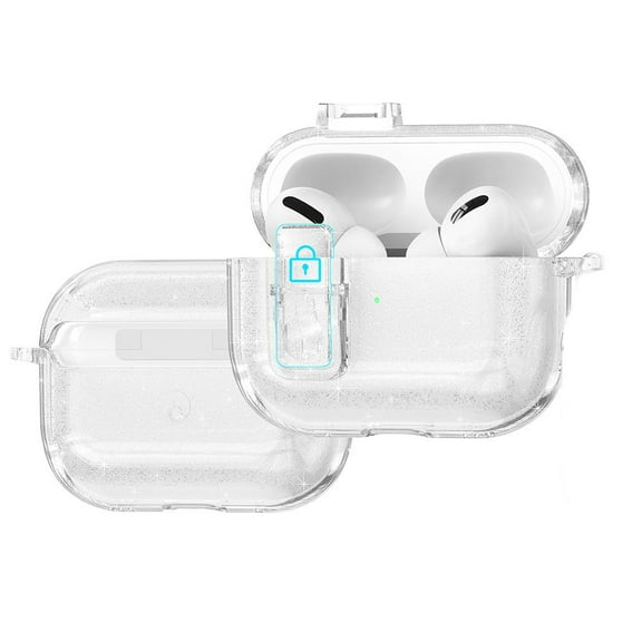 for AirPods Pro 3rd Generation Case with Secure Lock Clip, Full Body Shockproof Hard Shell Protective for AirPods Pro 3rd