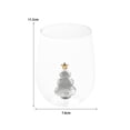 thumbnail image 6 of hiryomu 500ml Christmas Tree Glass 16oz Stemless Wine Glass for Festival Parties Glassware Festive 3D Cocktail Glasses Gift for Wine Lovers, 6 of 8