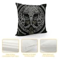 thumbnail image 4 of Autua Viking Masks Celtic Symbol Gothic Art Decorative Throw Pillow Cover Cushion for Home Couch Living Room Bed Sofa High-Quality Pillowcase 1PC 20x20in, 4 of 5