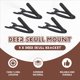 thumbnail image 4 of 8 PCS Europea Mount Skull Hanger Deer Hooks Cuernos Estilo Mounts Hanging y, 4 of 9