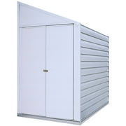 Yardsaver® 4 x 7 ft Steel Storage Shed Pent Roof Eggshell