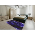 thumbnail image 5 of Ahgly Company Machine Washable Indoor Rectangle Transitional Rebecca Purple Area Rugs, 3' x 5', 5 of 7