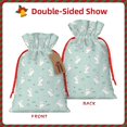 thumbnail image 2 of Honeii Playing Rabbit Print Small Burlap Bags,Christmas Drawstring Treat Bags Gift Bags Reusable Candy Goodie Wrapping Bags for Holiday Party Favors Supplies -Small, 2 of 9