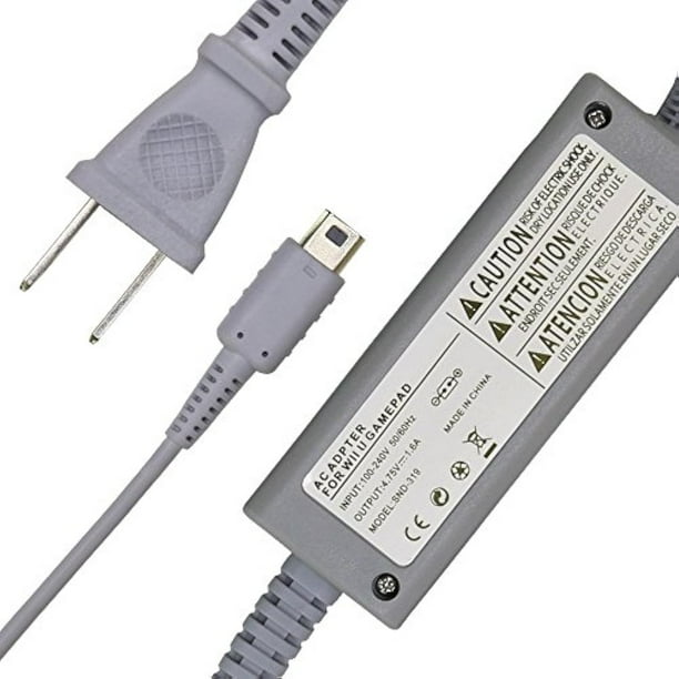 Chargeur Secteur Pour Manette GamePad Wii U - Adaptateur Générique Neuf, Prise PAL