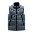 thumbnail image 2 of Ceisia Men's Fashion Stand Collar Zipper Sleeveless Tank with Pockets Casual Outerwear Gift, 2 of 3