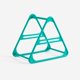 thumbnail image 1 of Perchero de almacenamiento de polipropileno triangular con diseño redondeado, organizador multifuncional, color verde, 1 of 5