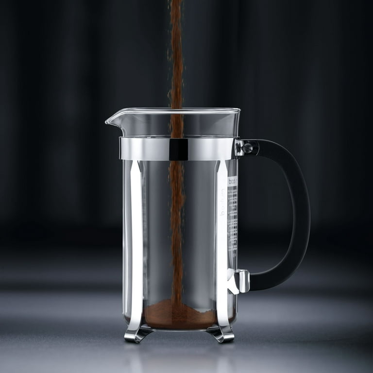 Epoca Melrose Borosilicate French Press Coffee Maker, Glass/Copper