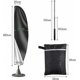 thumbnail image 3 of Parasol Cover 3m 4m with Zipper, 14m Long, Telescopic Pole 280x30/80/45cm Edition, 3 of 5